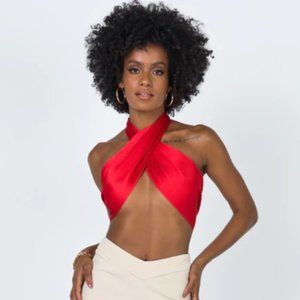 Princess Polly Saxon Top Red